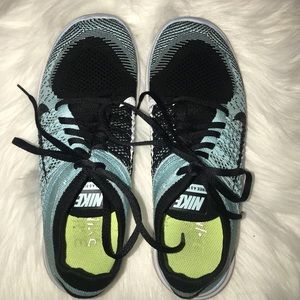 Light blue nike free 4.0 flyknit